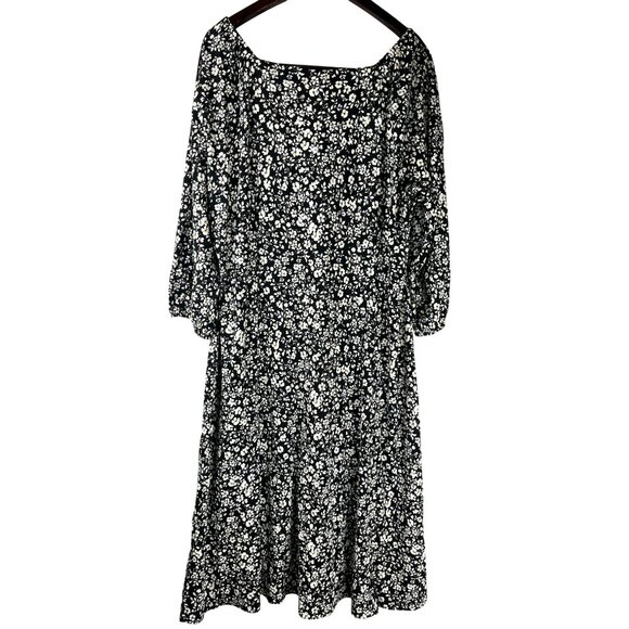 Cottage Core, Parisian Grandma J.Jill Flowers, Button Front Dress , Women's XL - Picture 7 of 15